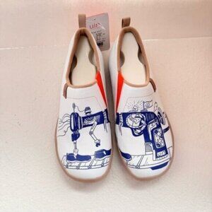 Womens Size 6.5 New UIN Slip On Shoes Loafers Microfiber Leather Upper Viva UIN